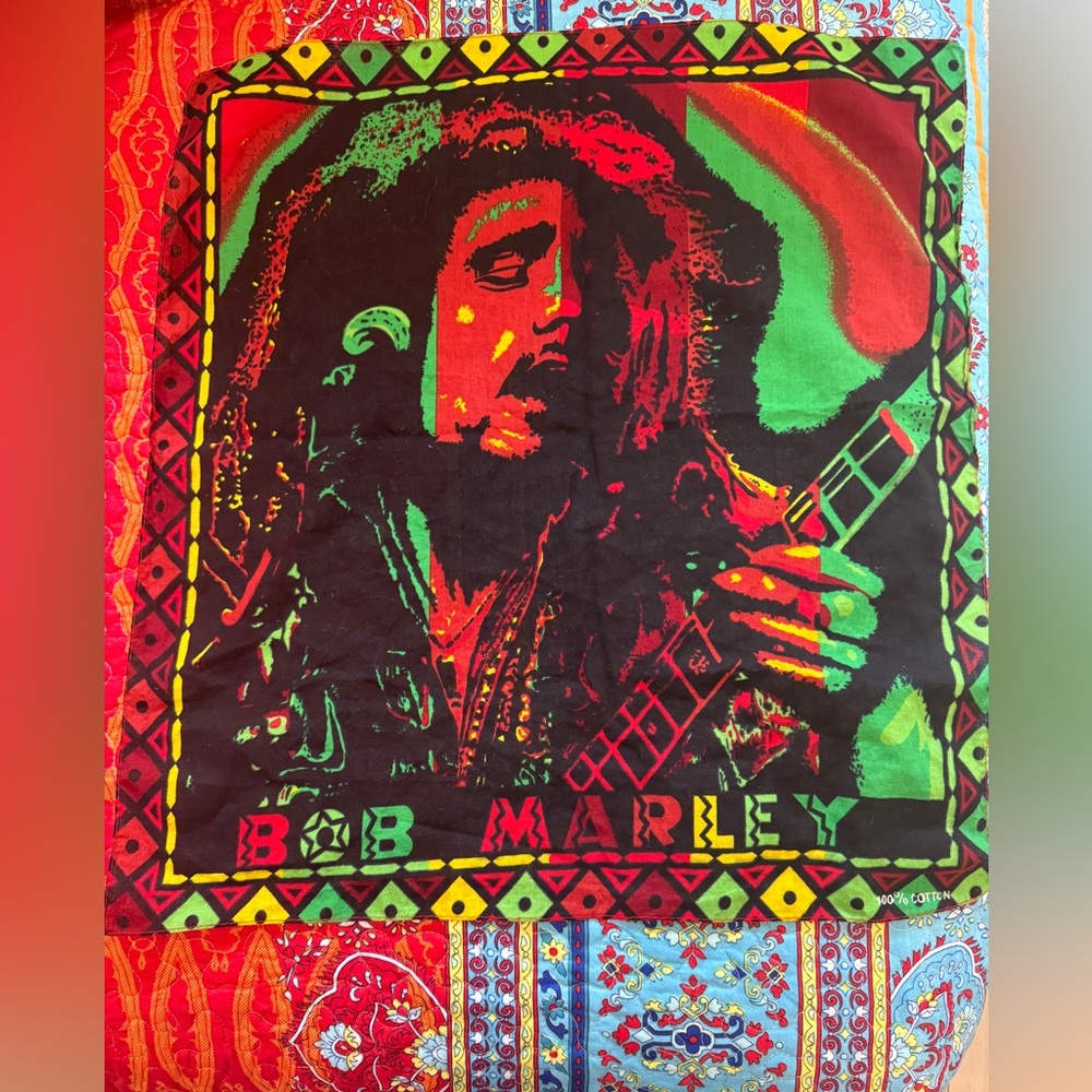 Bob Marley Graphic Bandanna
